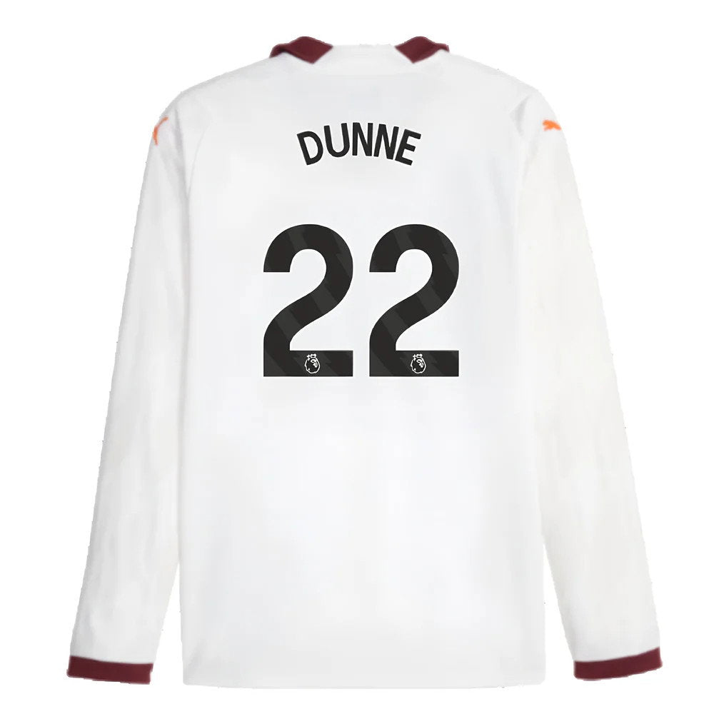 2023-2024 Man City Long Sleeve Away Shirt (DUNNE 22)_2