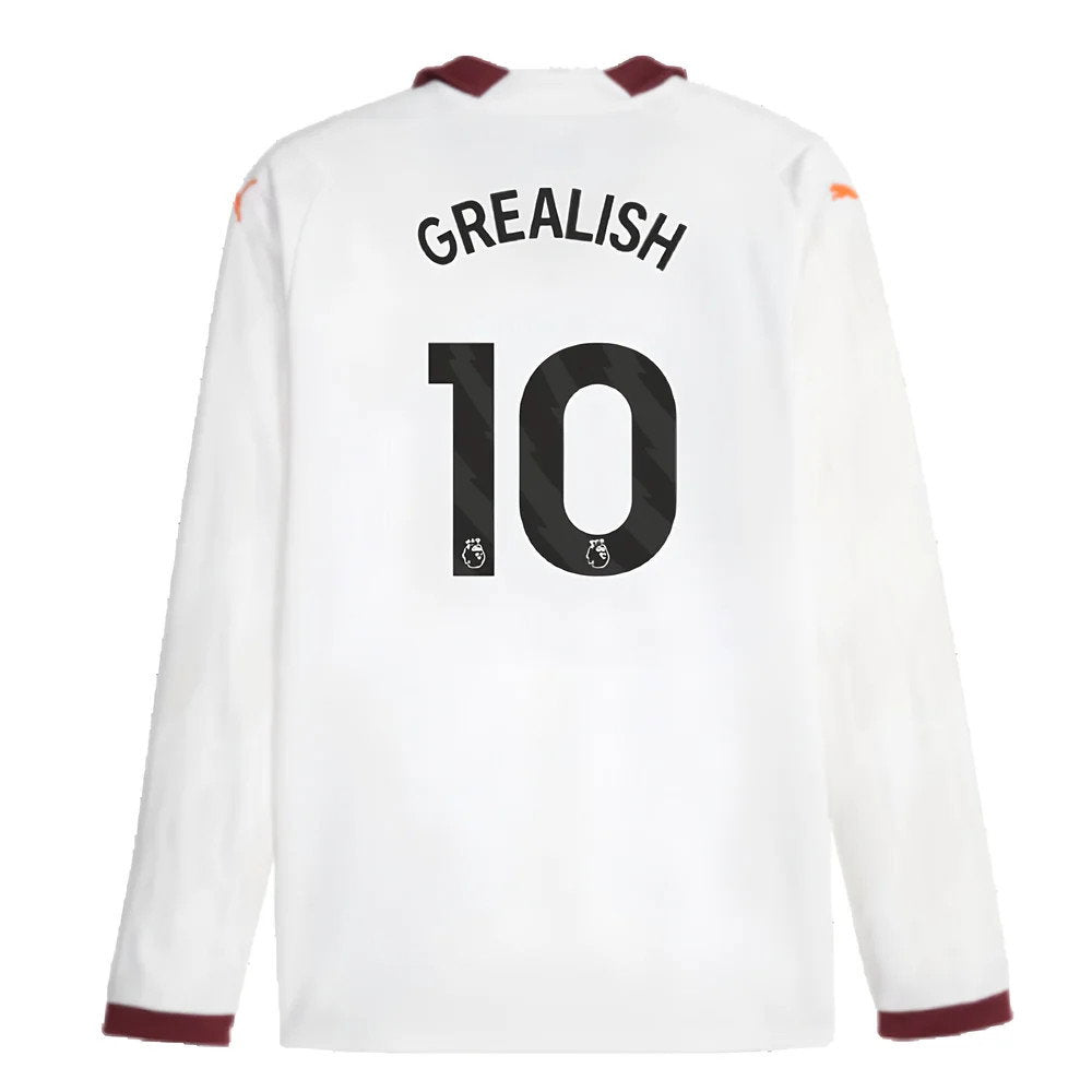 2023-2024 Man City Long Sleeve Away Shirt (GREALISH 10)_2