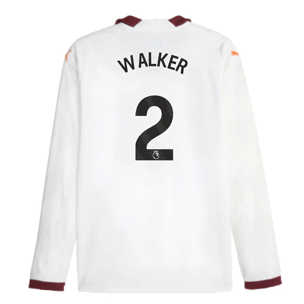 2023-2024 Man City Long Sleeve Away Shirt (WALKER 2)_2