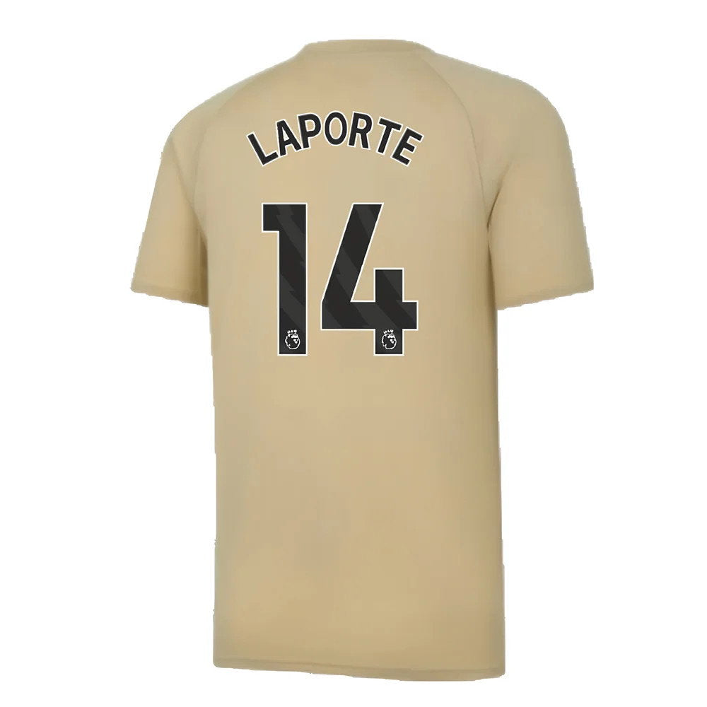 2023-2024 Man City Prematch SS Jersey (Granola) (LAPORTE 14)_2