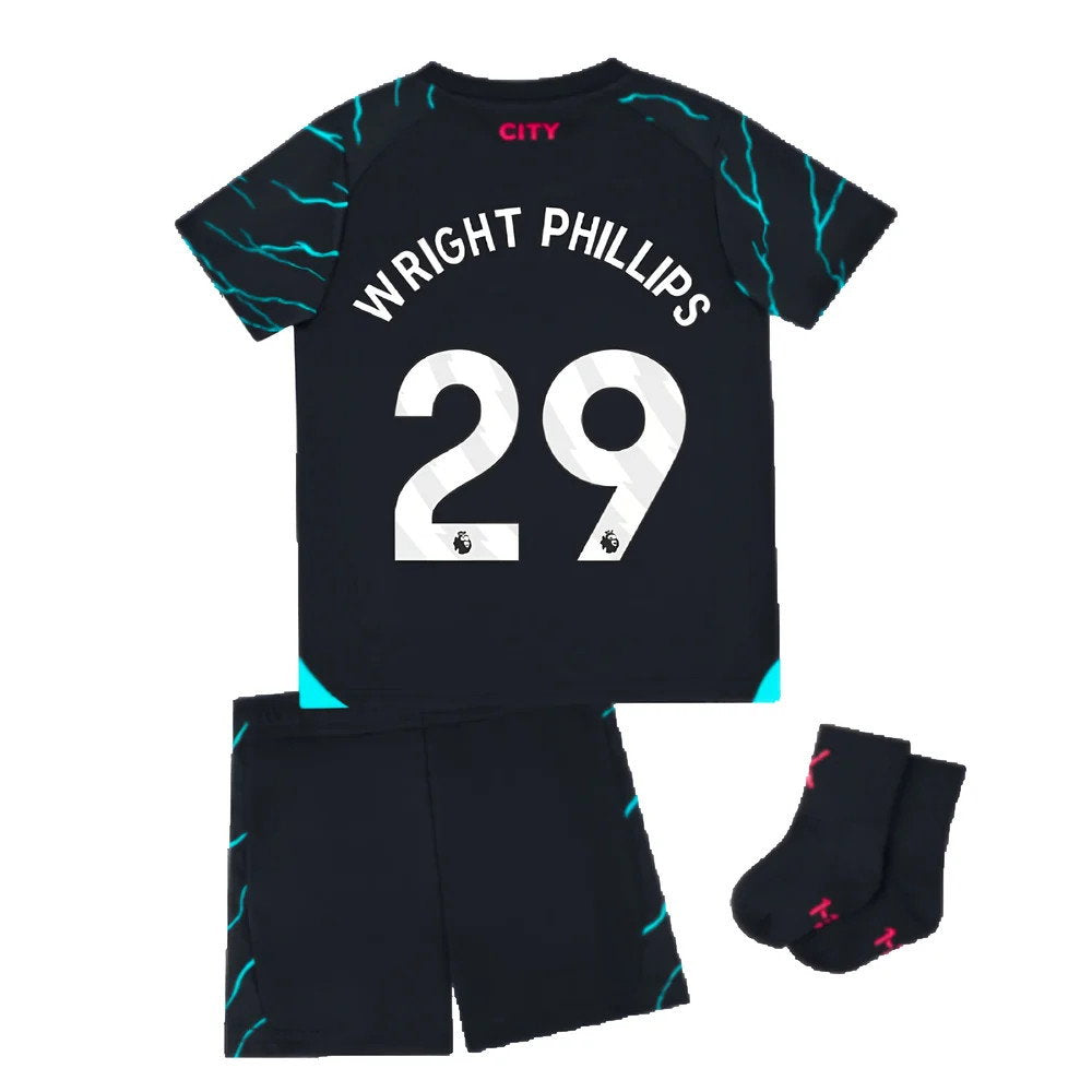 2023-2024 Man City Third Baby Kit (WRIGHT PHILLIPS 29)_2