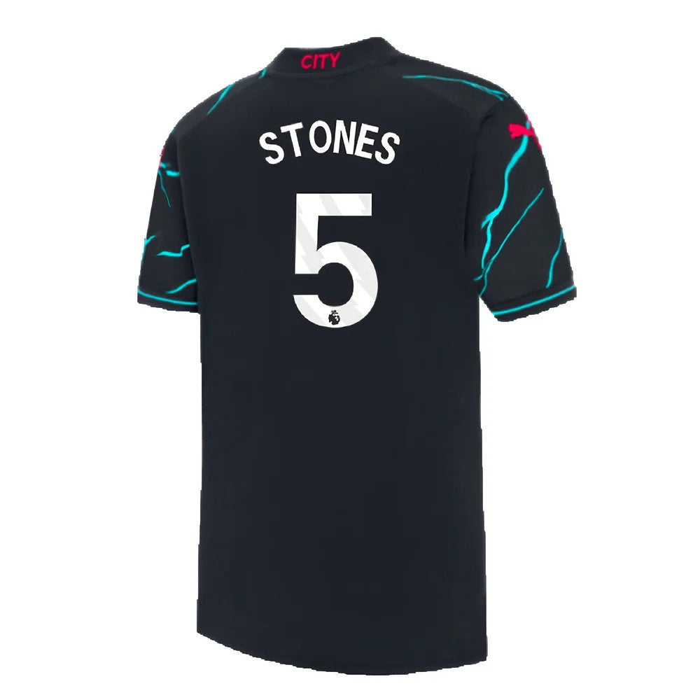 2023-2024 Man City Third Mini Kit (STONES 5)_2