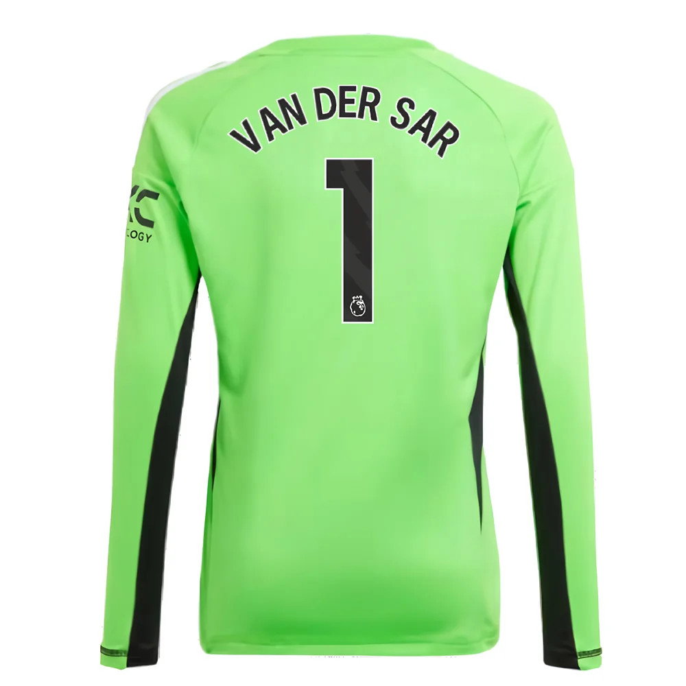 2023-2024 Man Utd Home Goalkeeper Shirt (Solar Green) - Kids (VAN DER SAR 1)_2