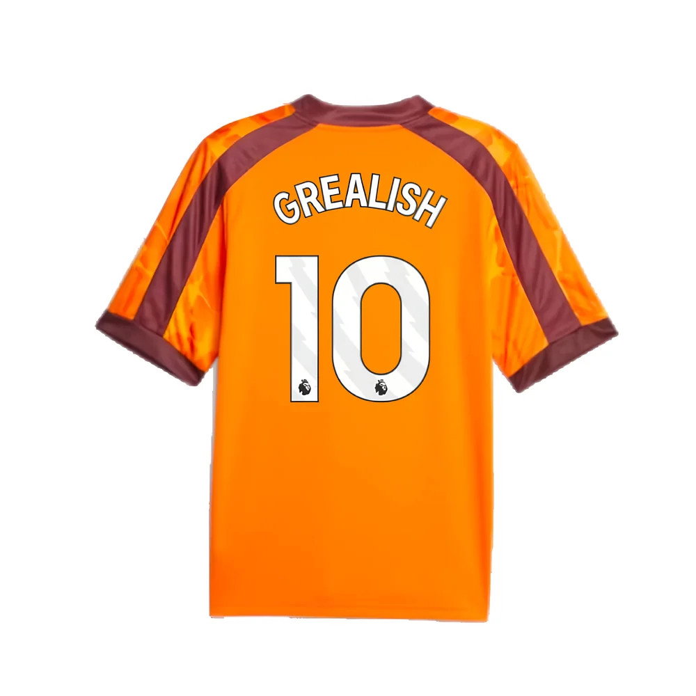 2023-2024 Manchester City eSports Jersey (Orange) (GREALISH 10)_2