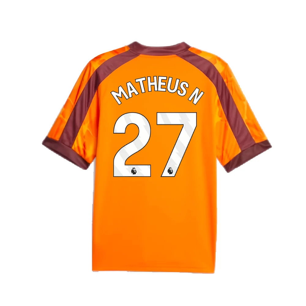 2023-2024 Manchester City eSports Jersey (Orange) (Matheus N 27)_2