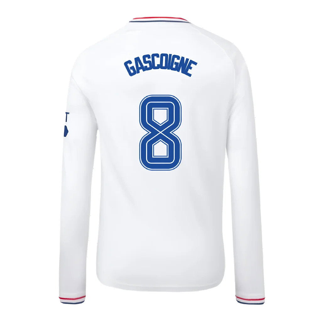 2023-2024 Rangers Away Long Sleeve Shirt (Kids) (Gascoigne 8)_2