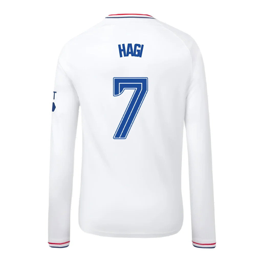 2023-2024 Rangers Away Long Sleeve Shirt (Kids) (Hagi 7)_2