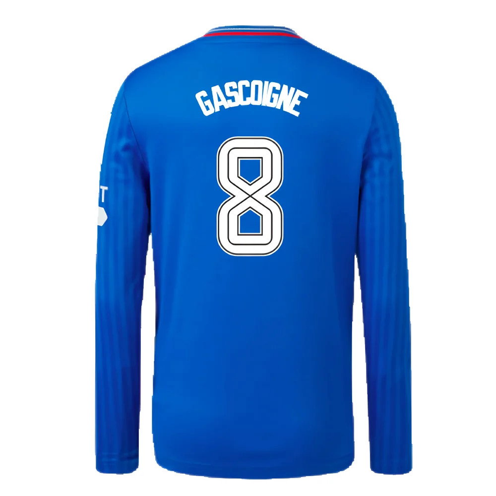 2023-2024 Rangers Long Sleeve Home Shirt (Kids) (Gascoigne 8)_2