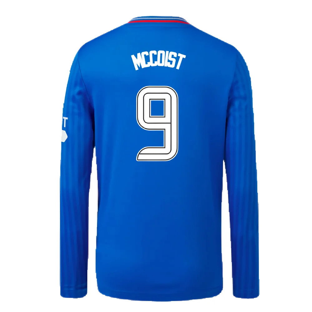 2023-2024 Rangers Long Sleeve Home Shirt (Kids) (McCoist 9)_2