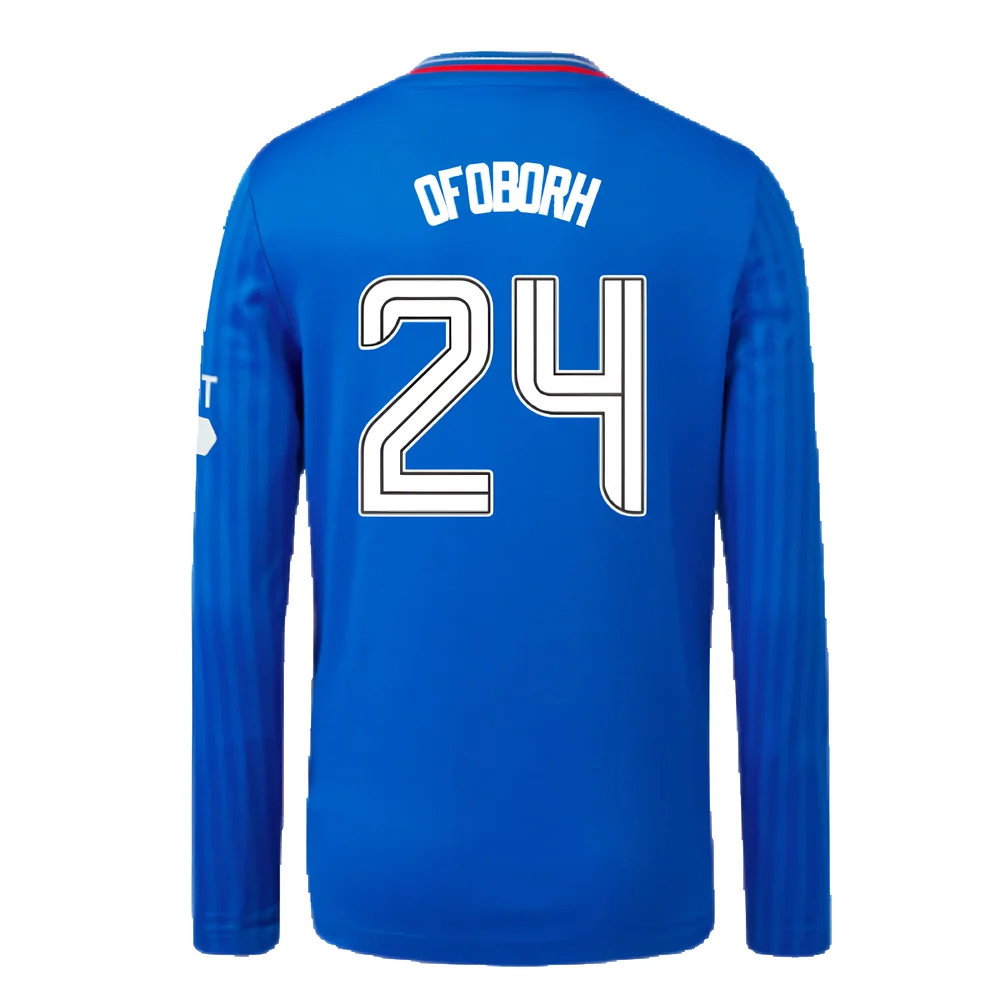 2023-2024 Rangers Long Sleeve Home Shirt (Kids) (Ofoborh 24)_2