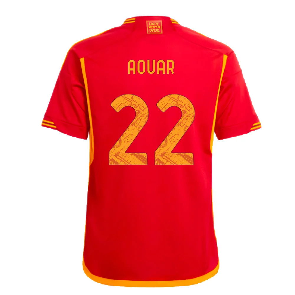 2023-2024 Roma Home Shirt (Kids) (AOUAR 22)_2