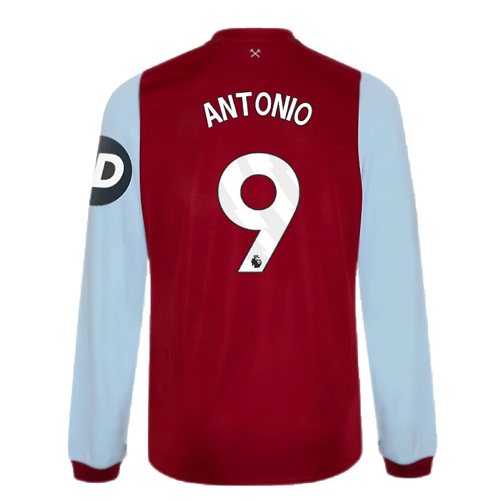 2023-2024 West Ham Long Sleeve Home Shirt (Kids) (ANTONIO 9)_2