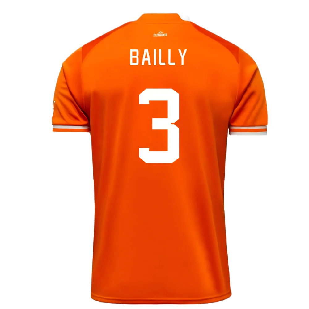 2023 Ivory Coast Home AFCON Winner Shirt (Bailly 3)_2