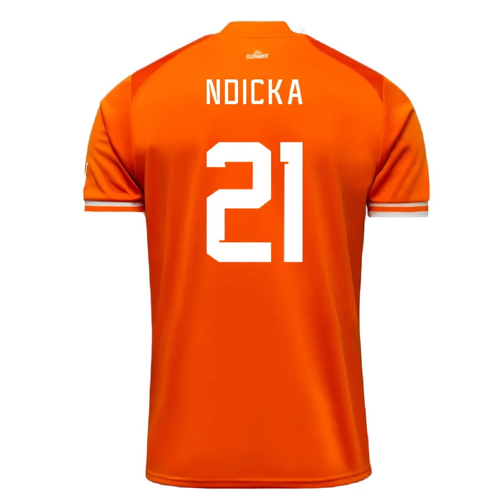 2023 Ivory Coast Home AFCON Winner Shirt (Ndicka 21)_2