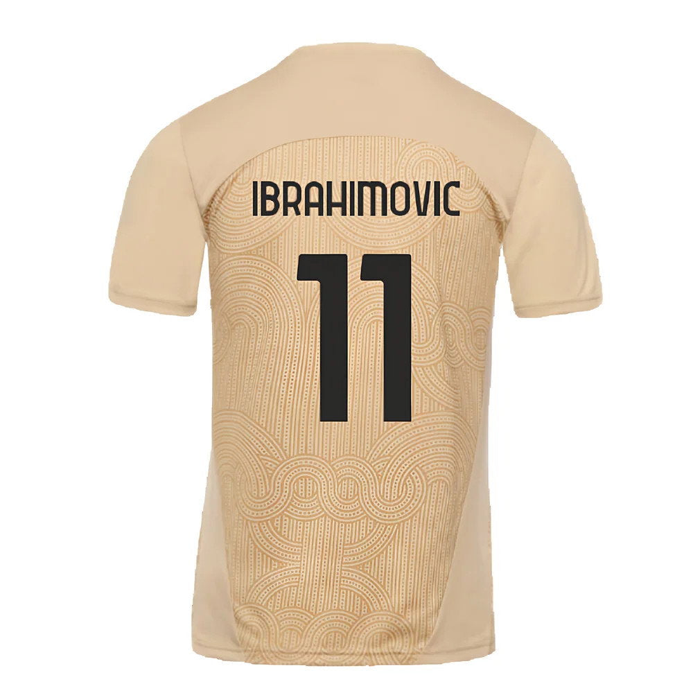 2024-2025 AC Milan Pre-Match Shirt (Putty) (Ibrahimovic 11)_2