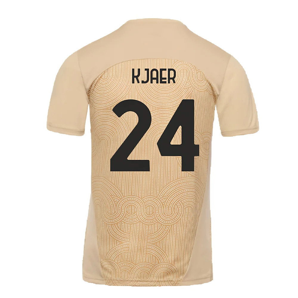 2024-2025 AC Milan Pre-Match Shirt (Putty) (Kjaer 24)_2