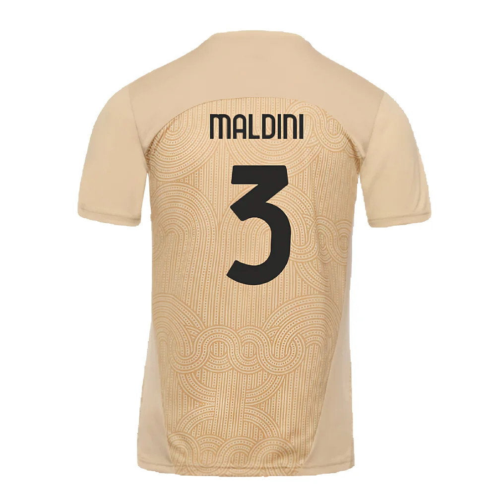 2024-2025 AC Milan Pre-Match Shirt (Putty) (Maldini 3)_2