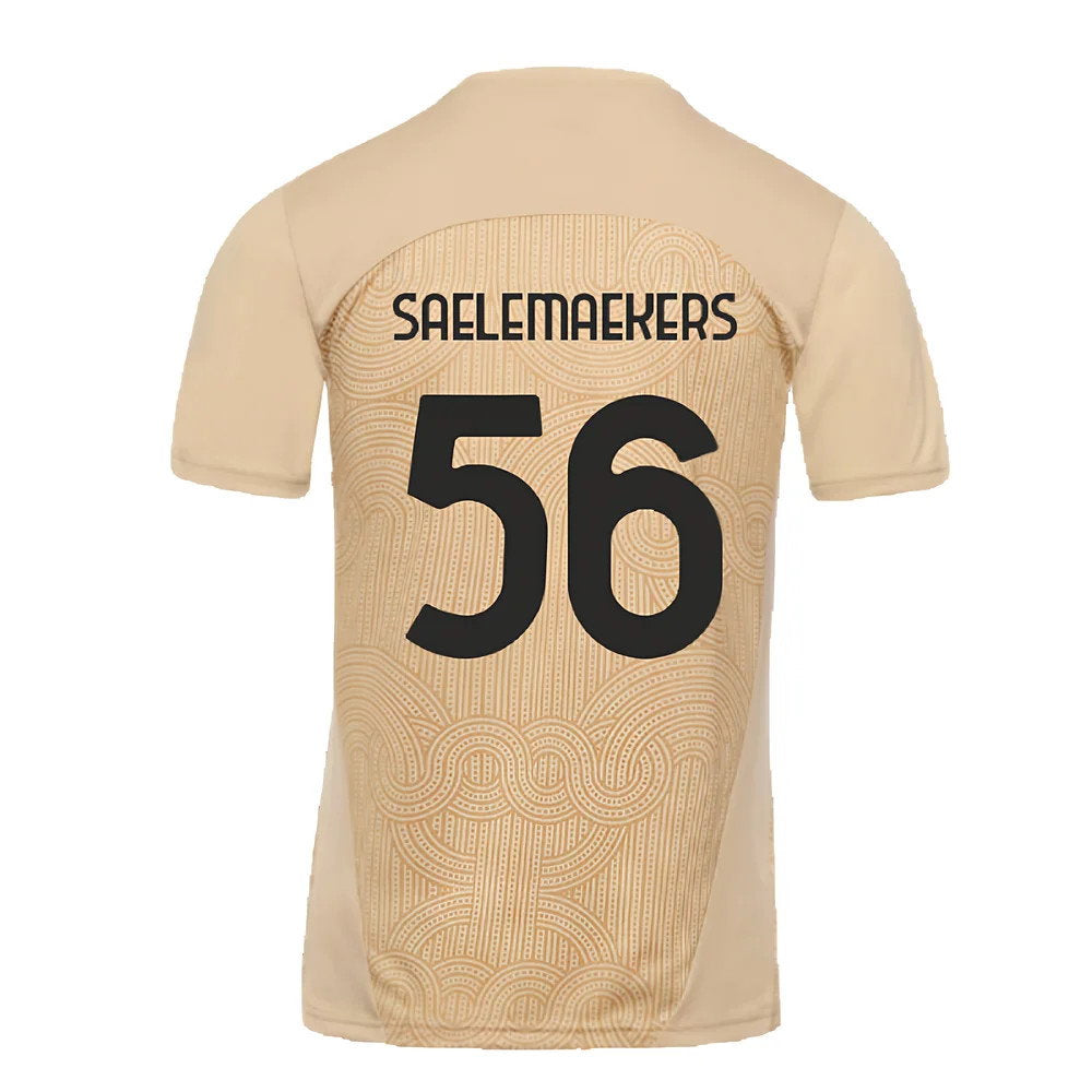 2024-2025 AC Milan Pre-Match Shirt (Putty) (Saelemaekers 56)_2