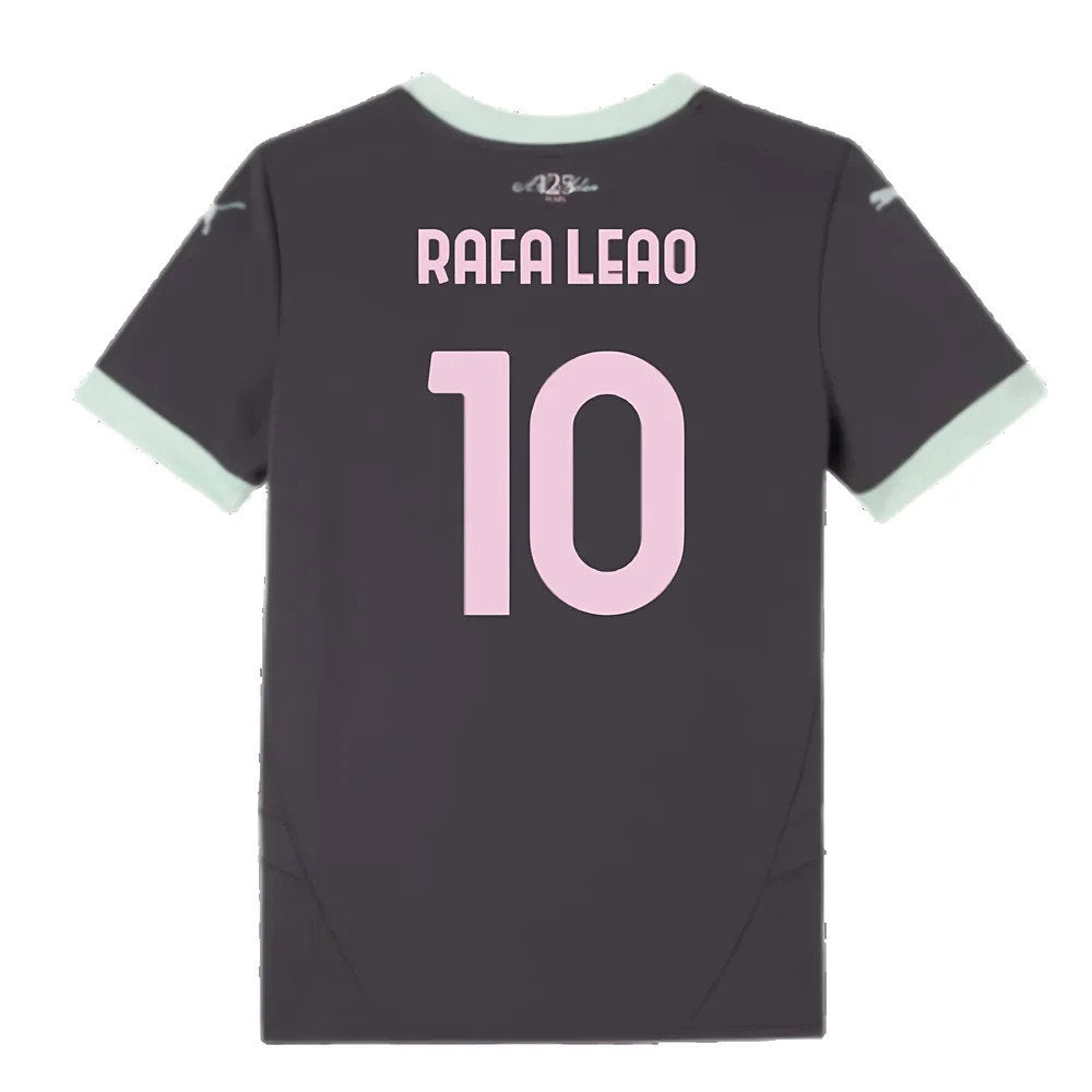 2024-2025 AC Milan Third Shirt (Kids) (Rafa Leao 10)_2