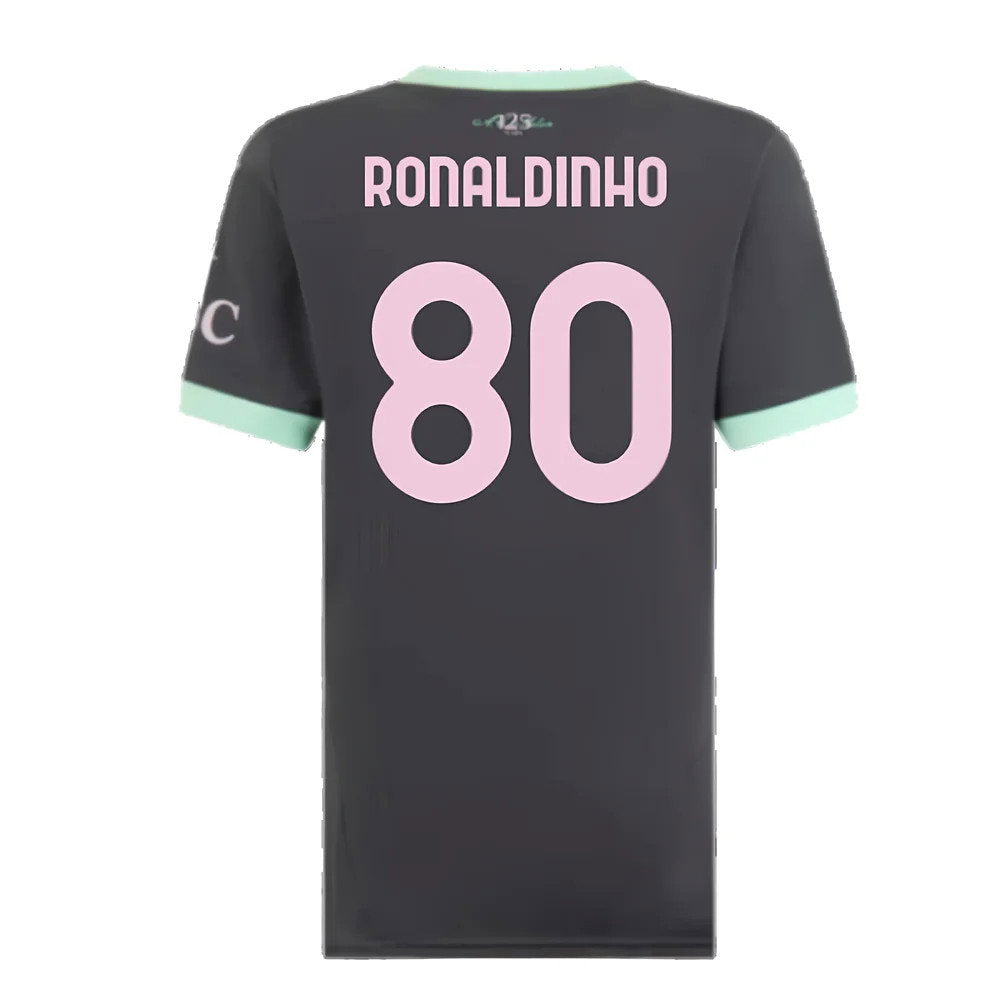 2024-2025 AC Milan Third Shirt (Womens) (Ronaldinho 80)_2