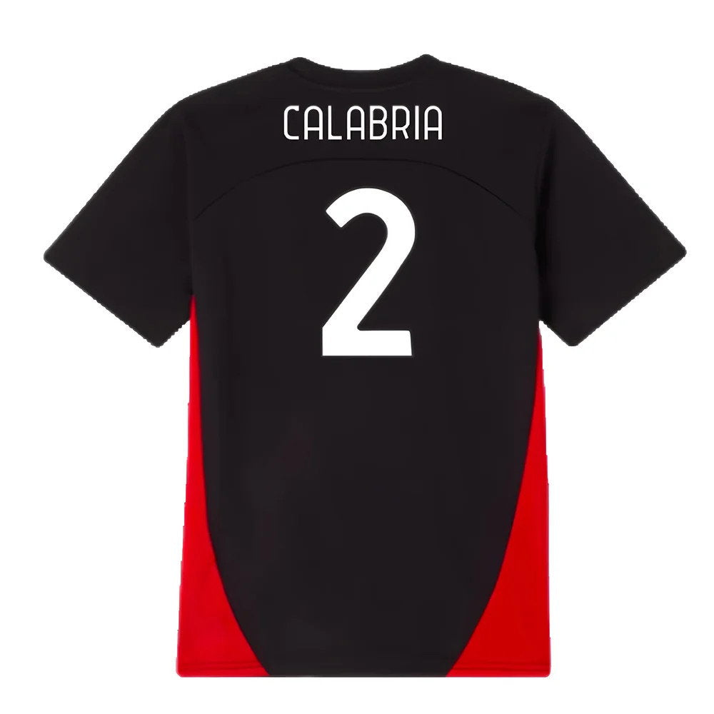 2024-2025 AC Milan Training Shirt (Black) - Kids (Calabria 2)_2