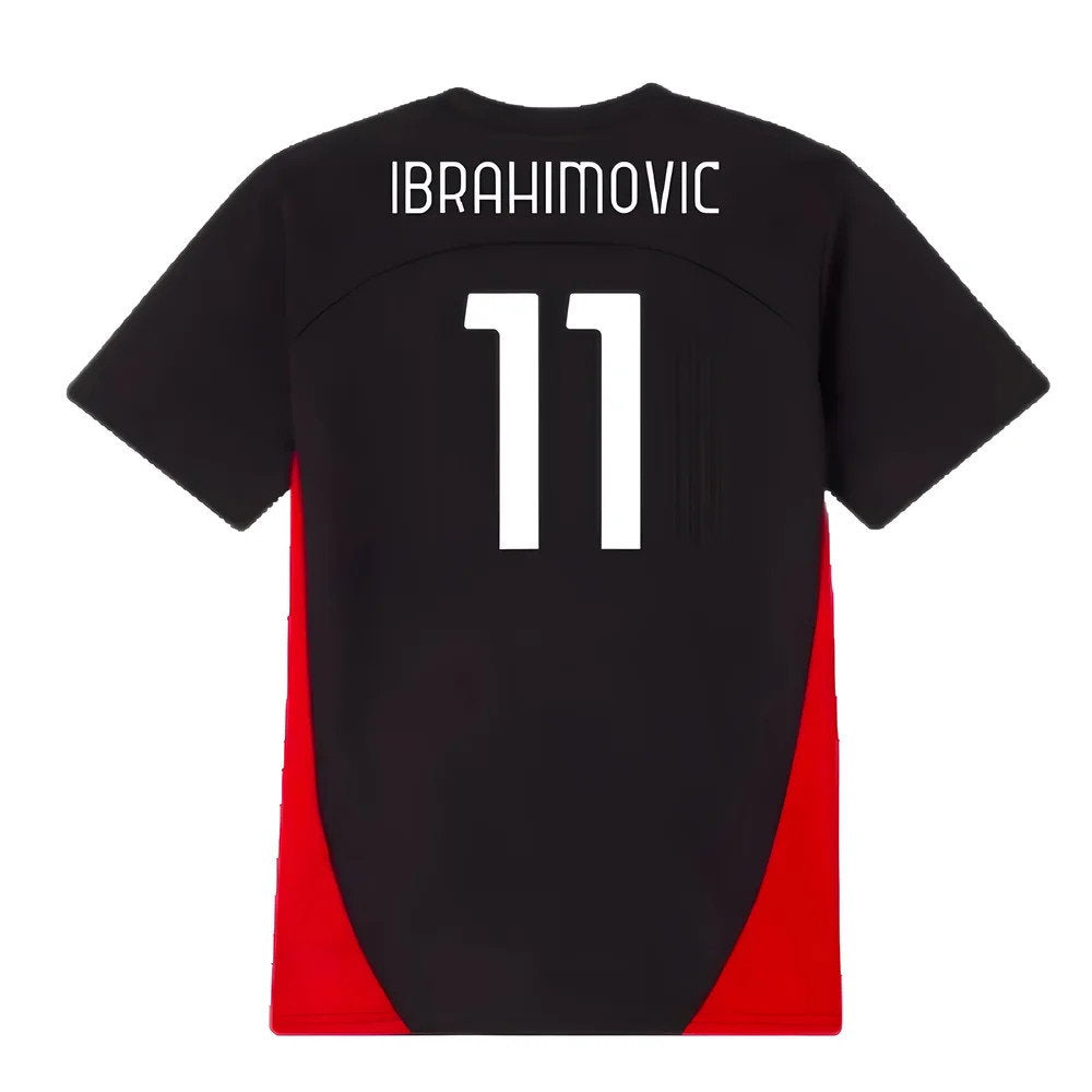 2024-2025 AC Milan Training Shirt (Black) - Kids (Ibrahimovic 11)_2