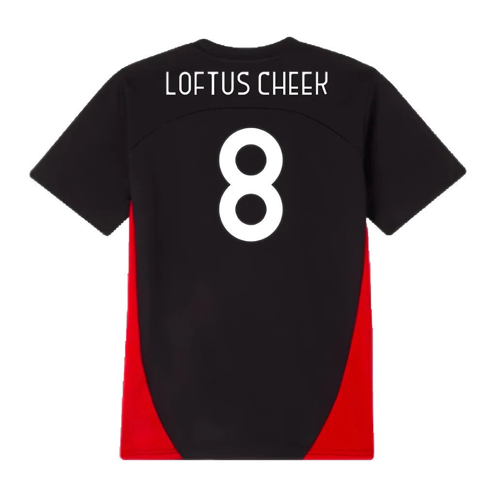 2024-2025 AC Milan Training Shirt (Black) - Kids (Loftus Cheek 8)_2