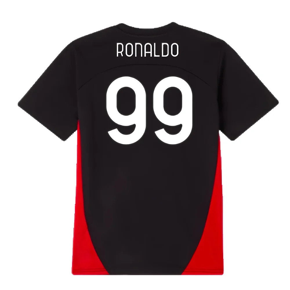 2024-2025 AC Milan Training Shirt (Black) - Kids (Ronaldo 99)_2