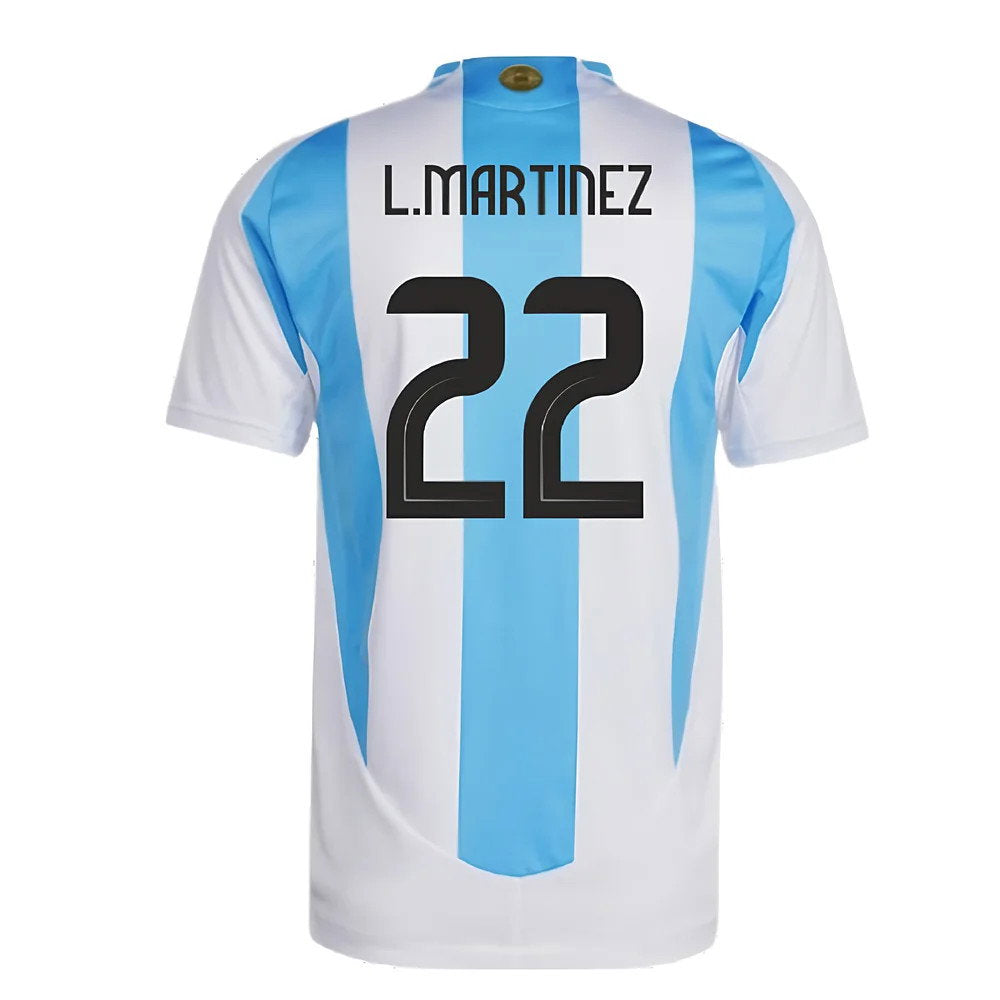 2024-2025 Argentina Authentic Home Shirt (L.MARTINEZ 22)_2