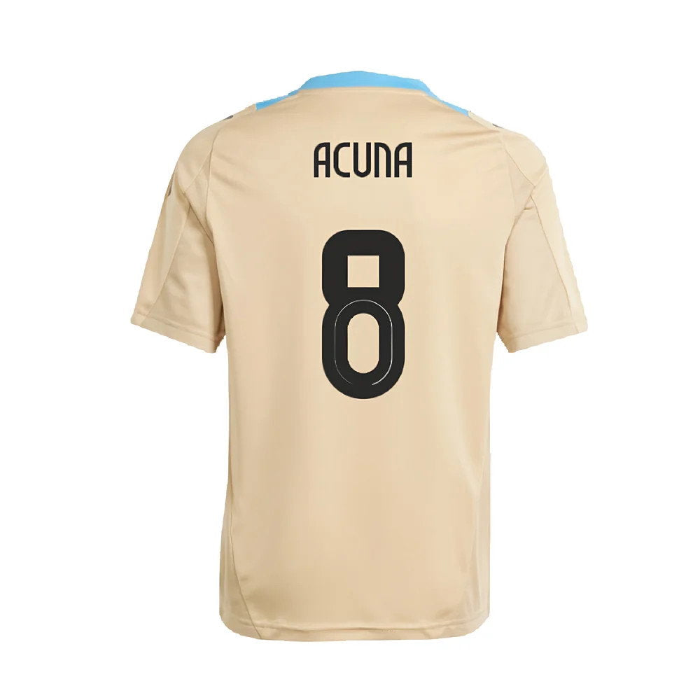 2024-2025 Argentina Training Jersey (Hazy Beige) (ACUNA 8)_2