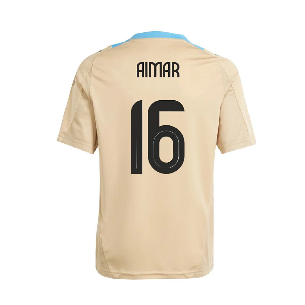 2024-2025 Argentina Training Jersey (Hazy Beige) (AIMAR 16)_2