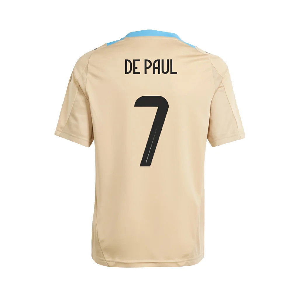 2024-2025 Argentina Training Jersey (Hazy Beige) (DE PAUL 7)_2
