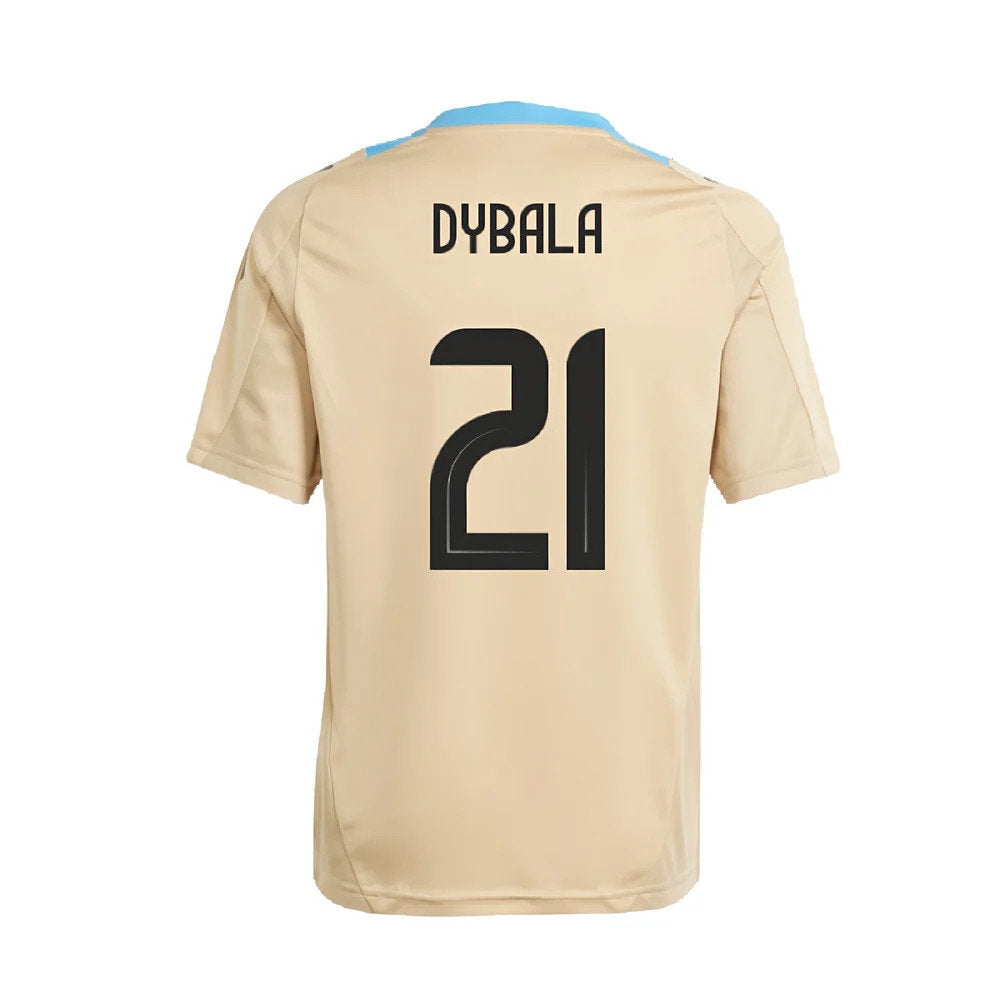 2024-2025 Argentina Training Jersey (Hazy Beige) (DYBALA 21)_2