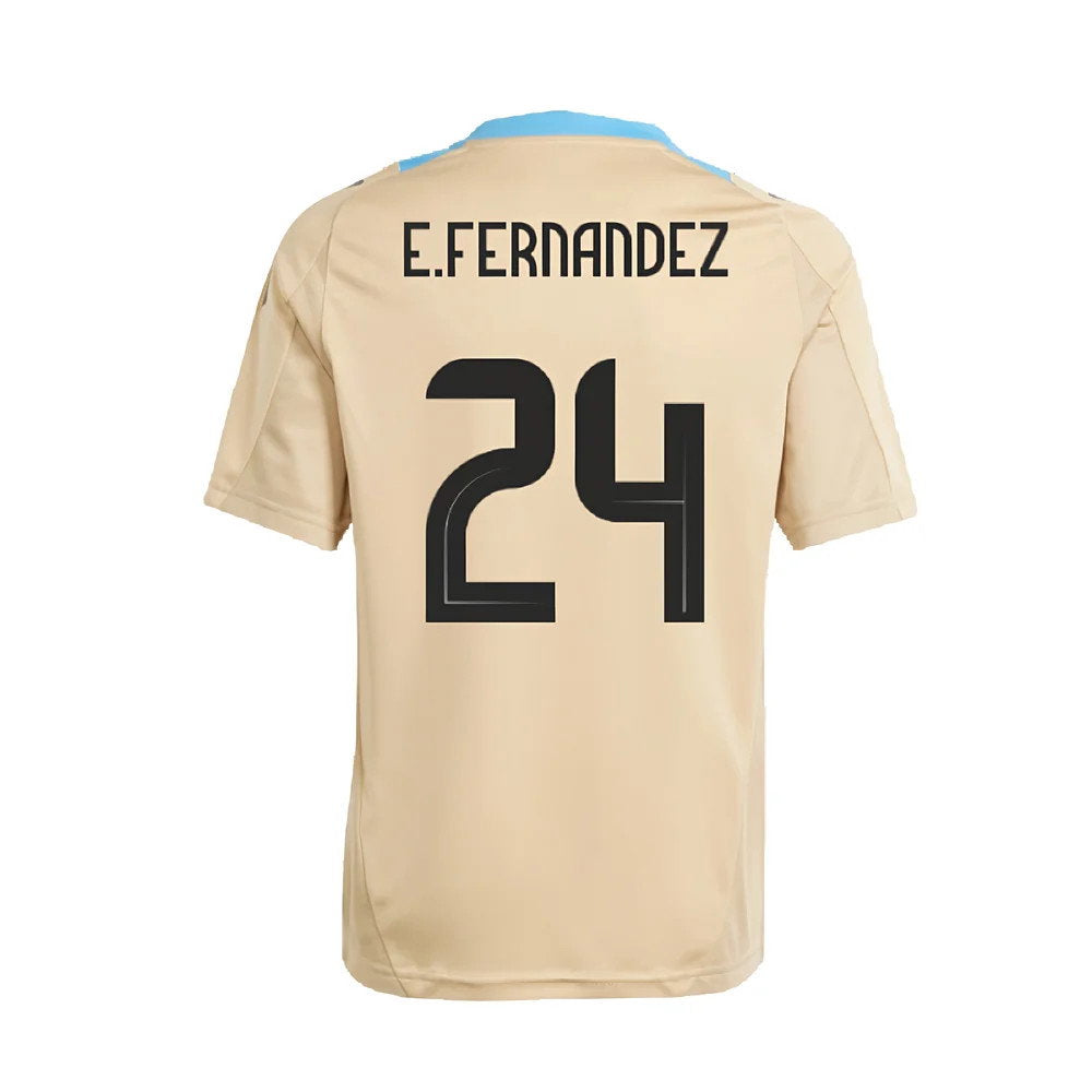 2024-2025 Argentina Training Jersey (Hazy Beige) (E.FERNANDEZ 24)_2