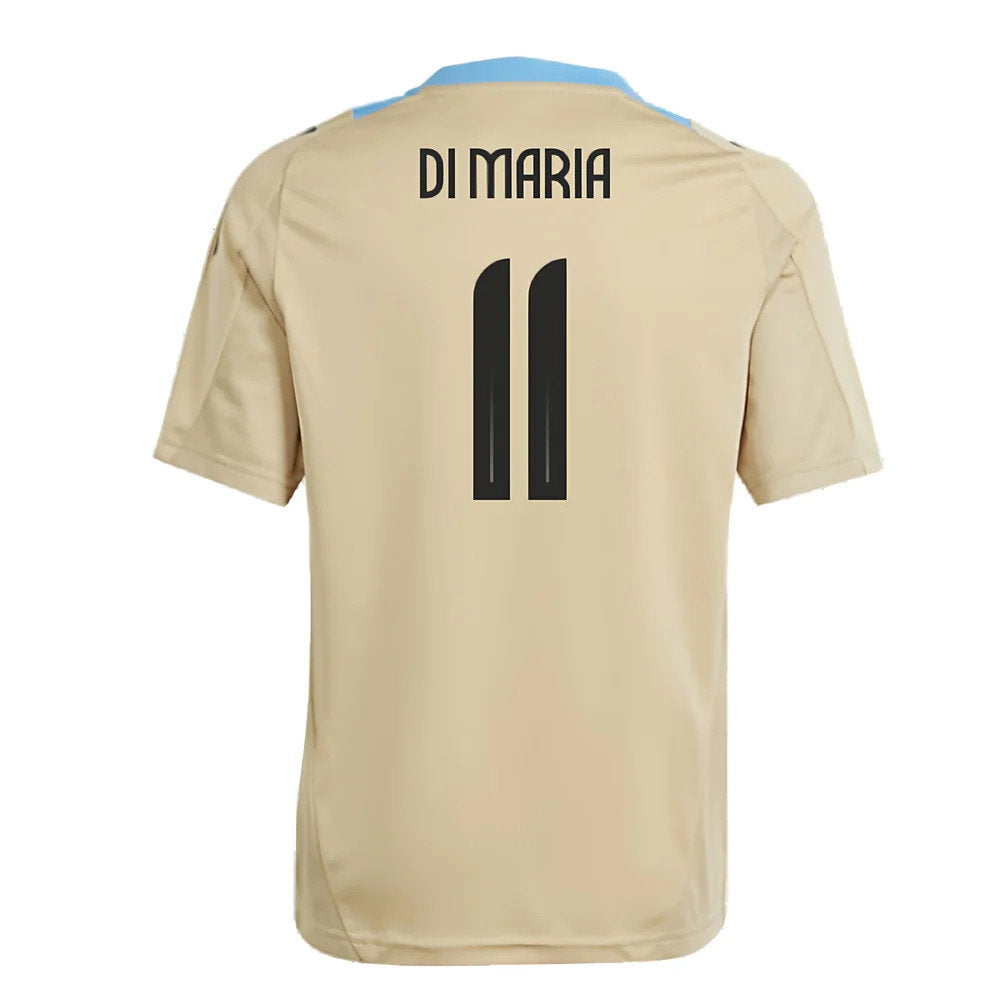 2024-2025 Argentina Training Jersey (Hazy Beige) - Kids (DI MARIA 11)_2