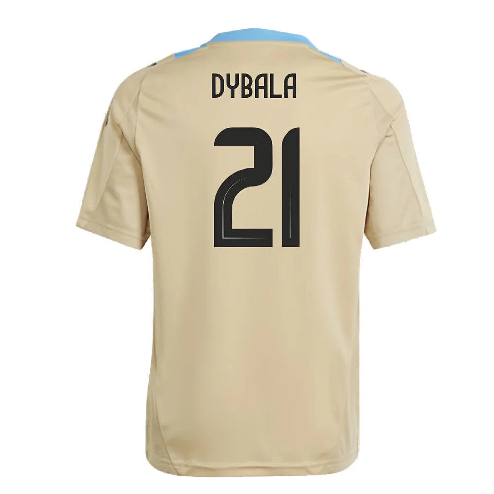 2024-2025 Argentina Training Jersey (Hazy Beige) - Kids (DYBALA 21)_2