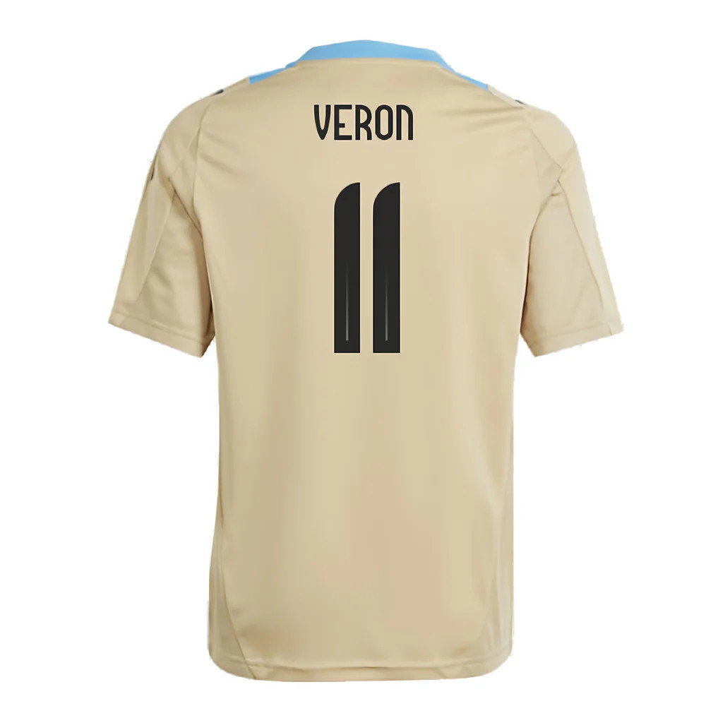 2024-2025 Argentina Training Jersey (Hazy Beige) - Kids (VERON 11)_2