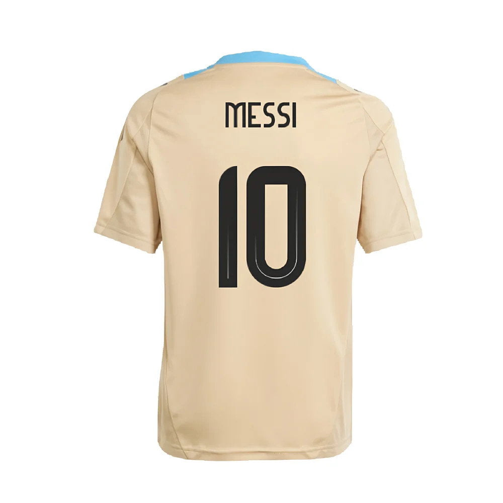 2024-2025 Argentina Training Jersey (Hazy Beige) (MESSI 10)_2