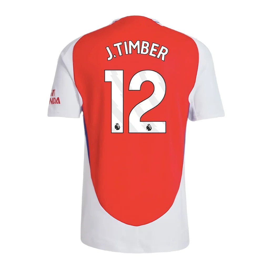 2024-2025 Arsenal Authentic Home Shirt (J.Timber 12)_2