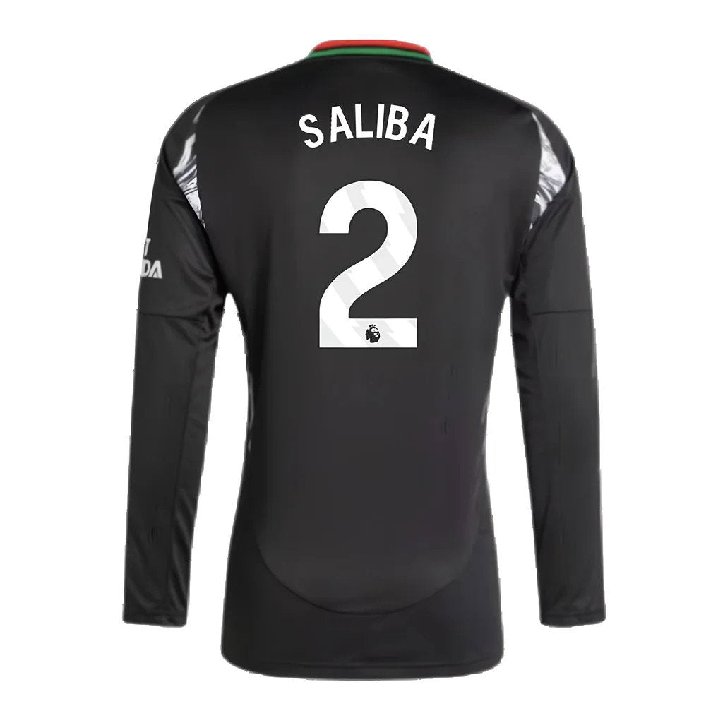 2024-2025 Arsenal Away Long Sleeve Shirt (Saliba 2)_2