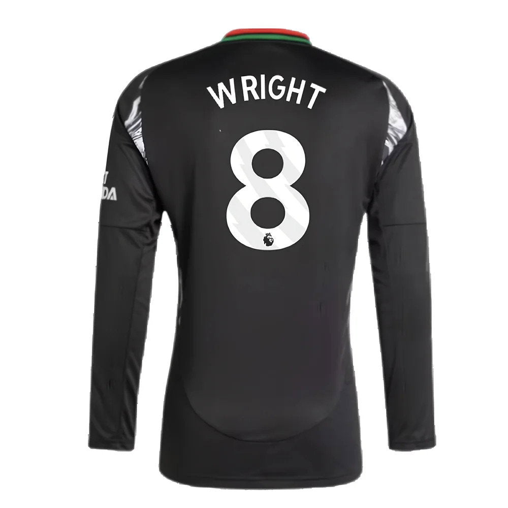 2024-2025 Arsenal Away Long Sleeve Shirt (Wright 8)_2