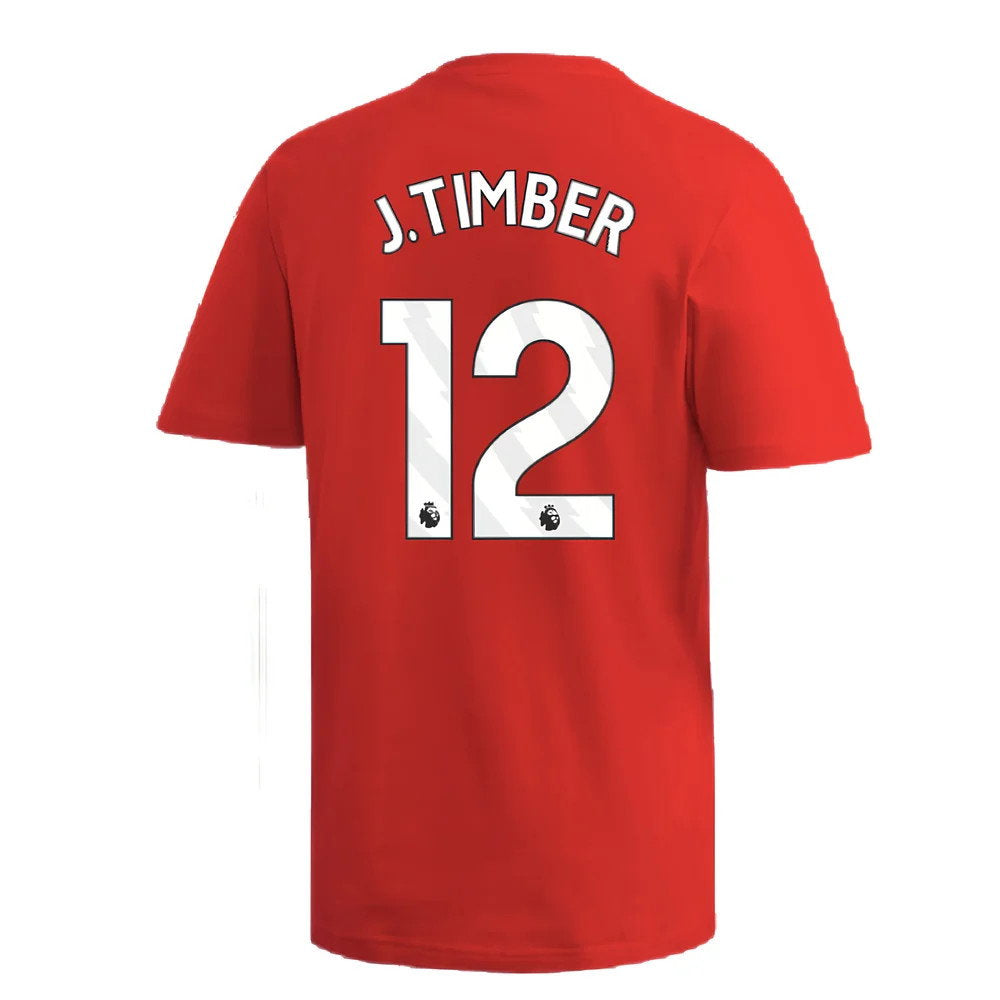 2024-2025 Arsenal DNA Graphic Tee (Red) (J.Timber 12)_2
