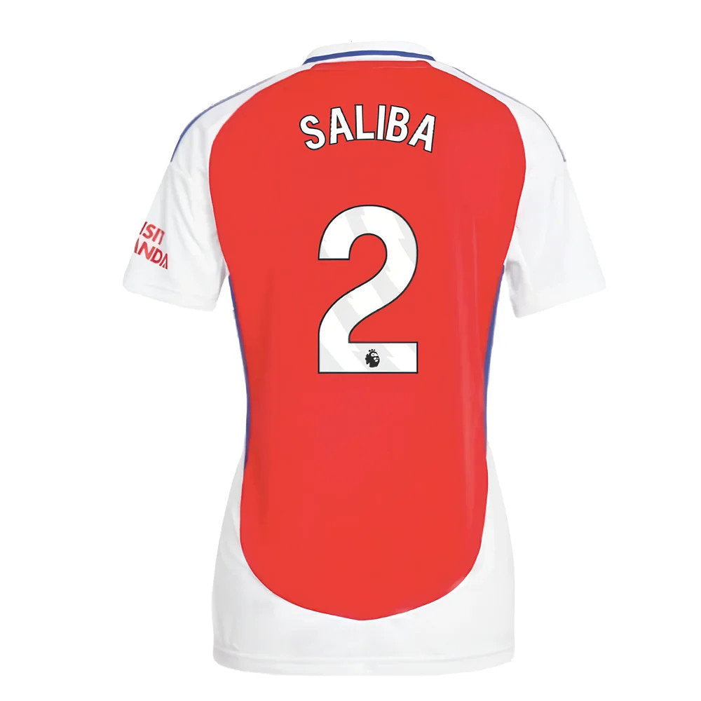 2024-2025 Arsenal Home Shirt (Womens) (Saliba 2)_2