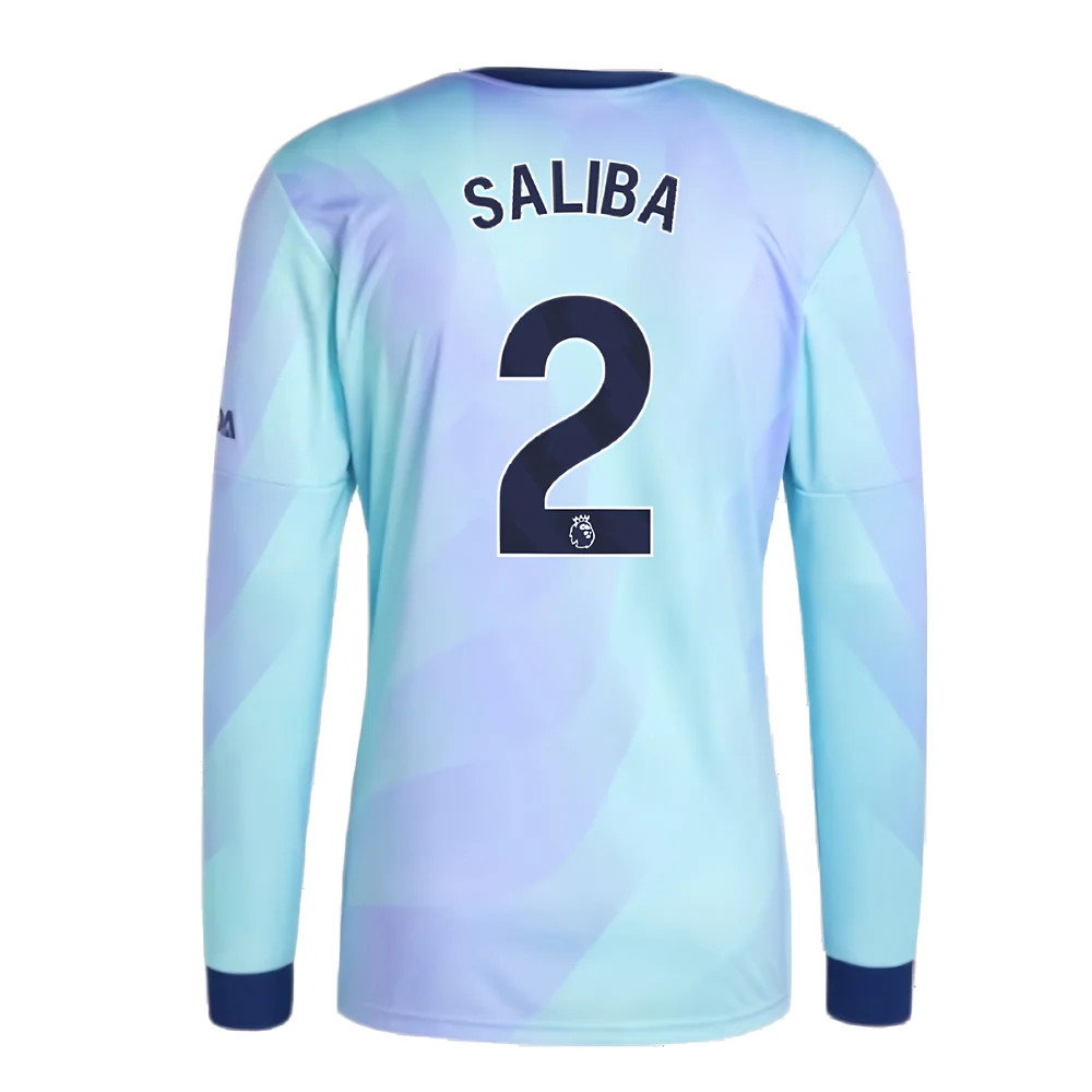 2024-2025 Arsenal Long Sleeve Third Shirt (Saliba 2)_2