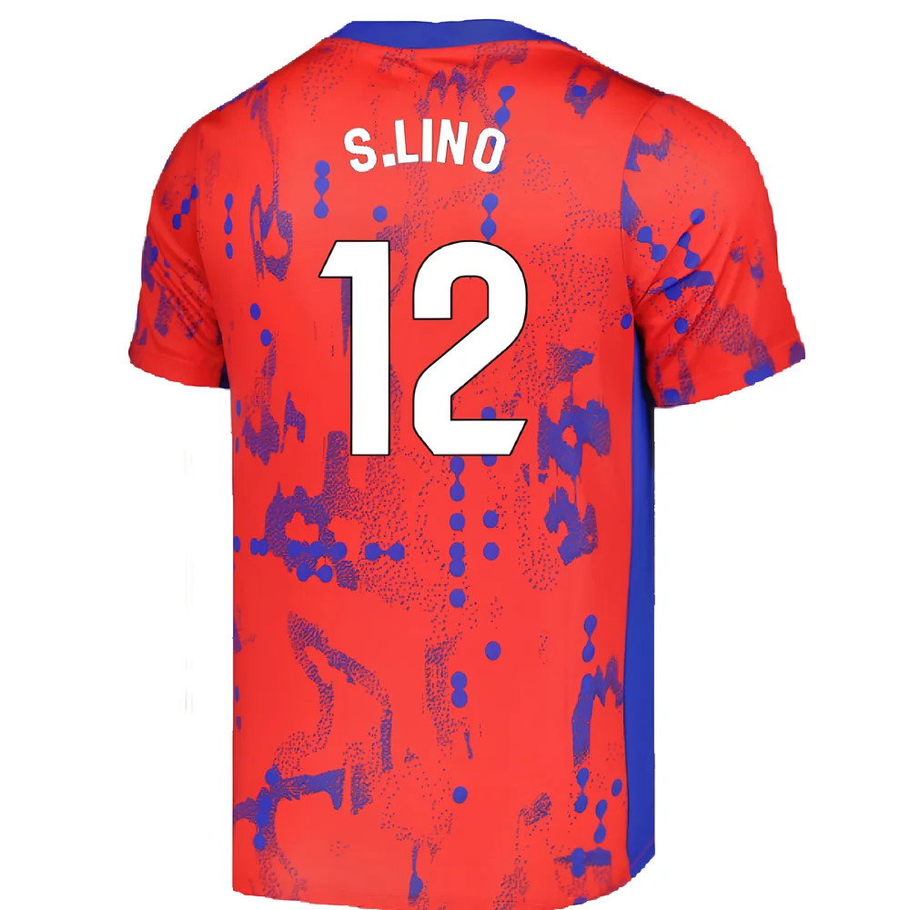 2024-2025 Atletico Madrid Dri-FIT Pre-Match Shirt (Red) (S.Lino 12)_2