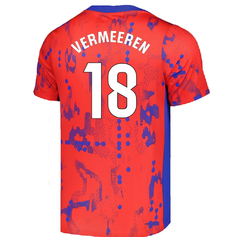 2024-2025 Atletico Madrid Dri-FIT Pre-Match Shirt (Red) (Vermeeren 18)_2