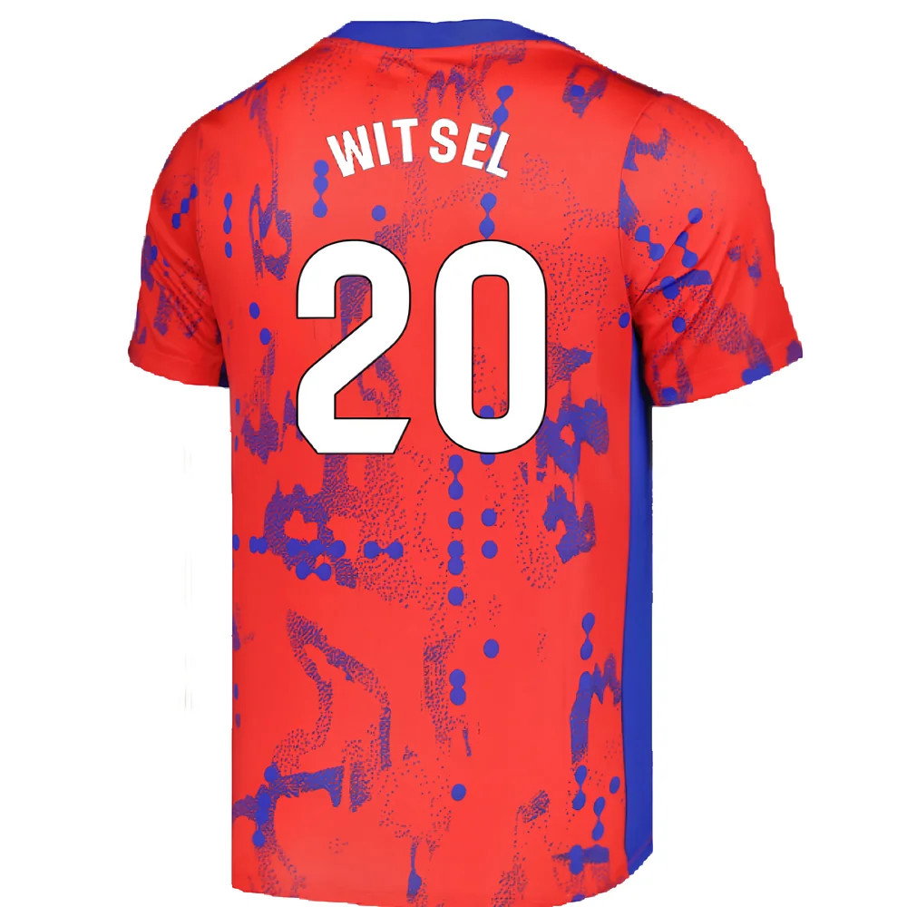 2024-2025 Atletico Madrid Dri-FIT Pre-Match Shirt (Red) (Witsel 20)_2