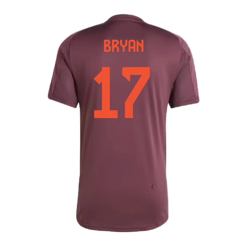 2024-2025 Bayern Munich Training Shirt (Shadow Maroon) (Bryan 17)_2