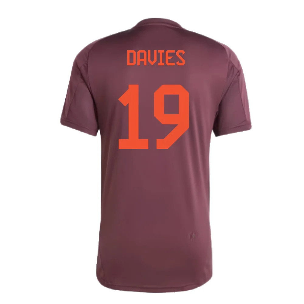 2024-2025 Bayern Munich Training Shirt (Shadow Maroon) (Davies 19)_2