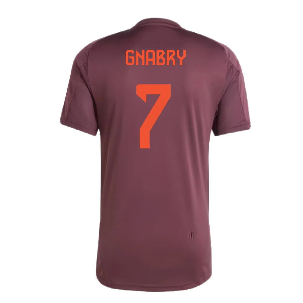2024-2025 Bayern Munich Training Shirt (Shadow Maroon) (Gnabry 7)_2